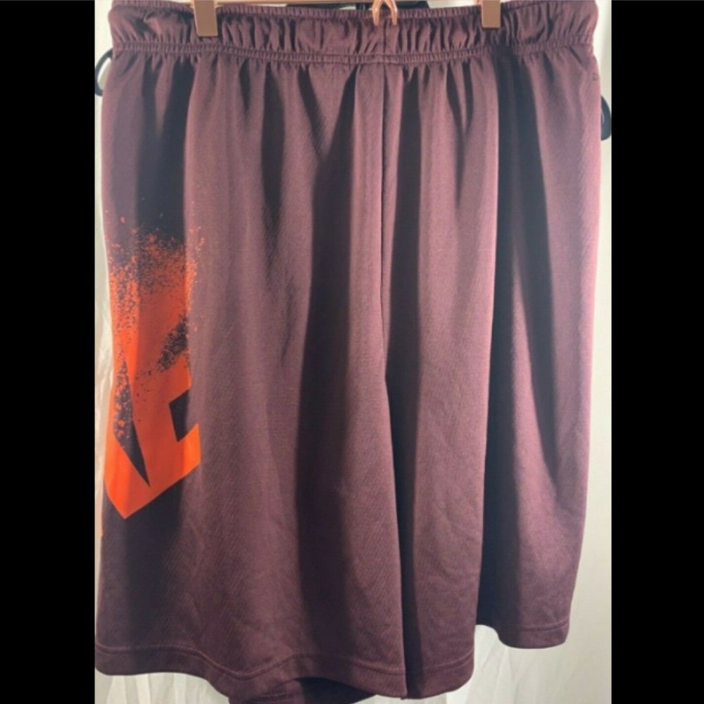 Nike Dri-Fit Basketball Shorts Burgundy Size 2XL